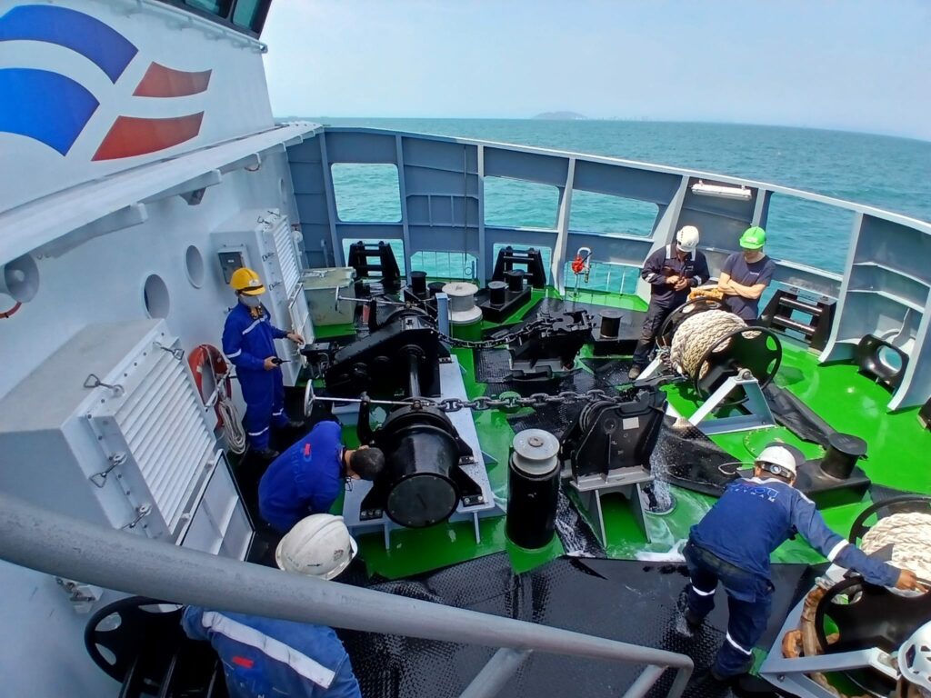 The anchor trials on Menawethan