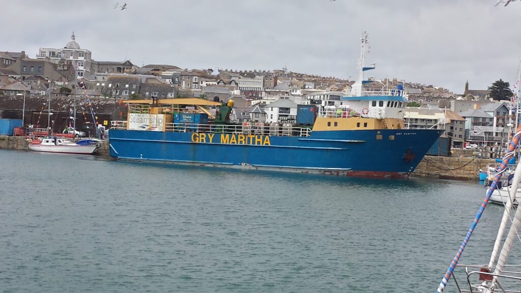 Gry Maritha moored in Penzance