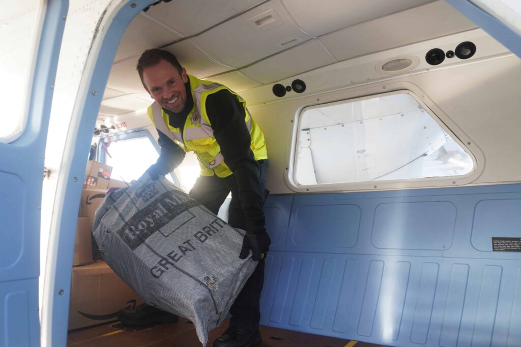 Royal Mail being loaded onto aircraft