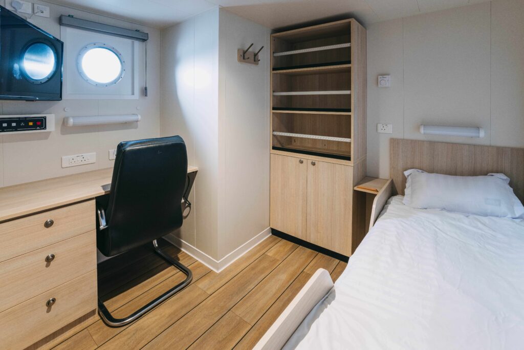 Crew cabin on Menawethan