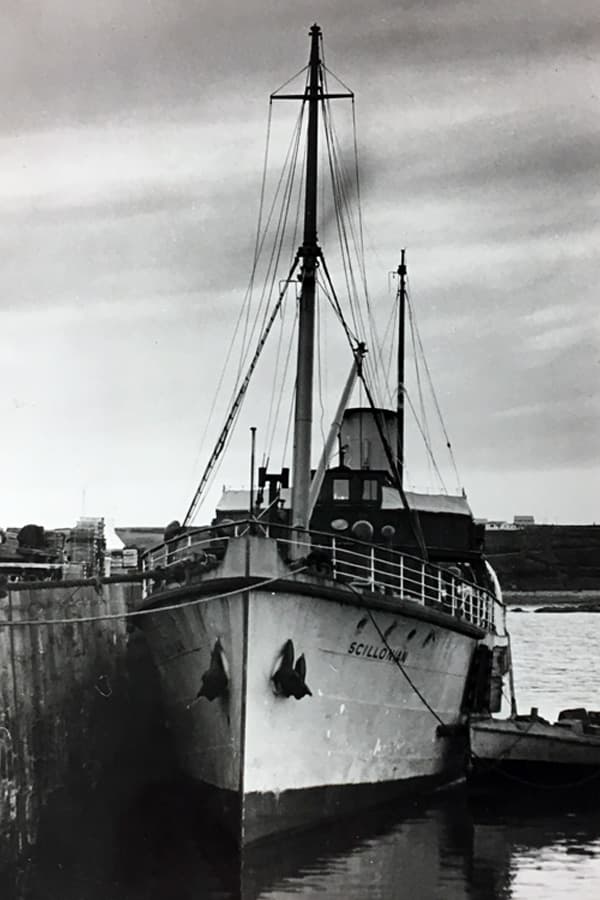 Freight being loaded onto Scillonian I - St Mary's Quay, Isles of Scilly