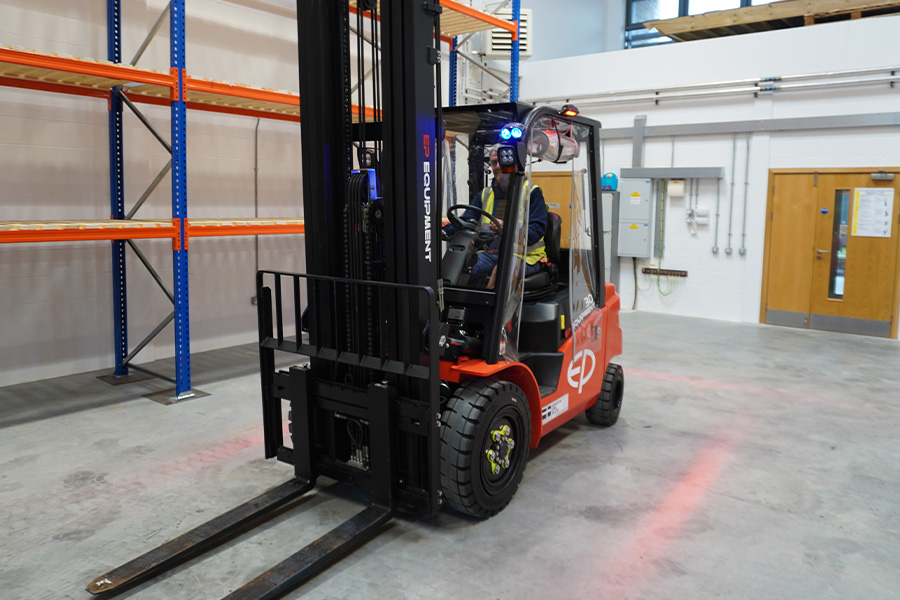 Isles of Scilly Freight Hayle warehouse new forklift truck