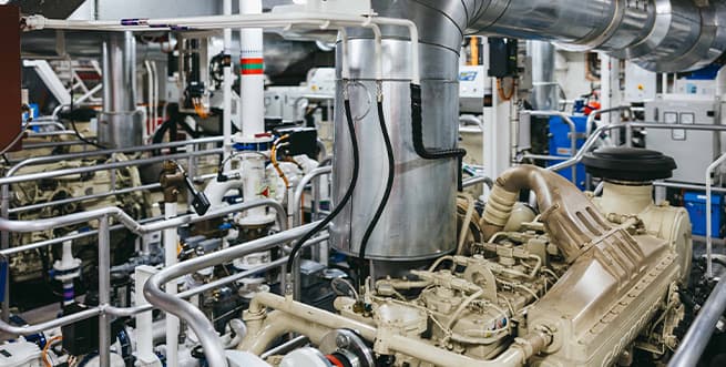 Inside Menawethan's engine room