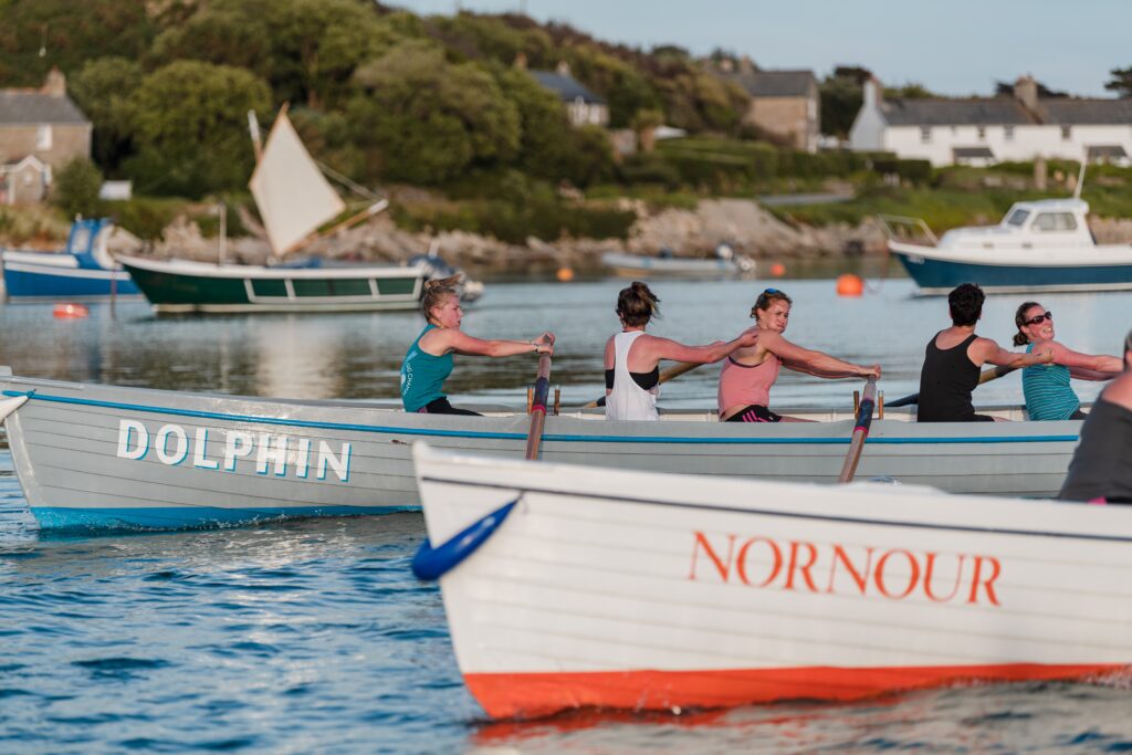 Gig rowing at the Isles of Scilly