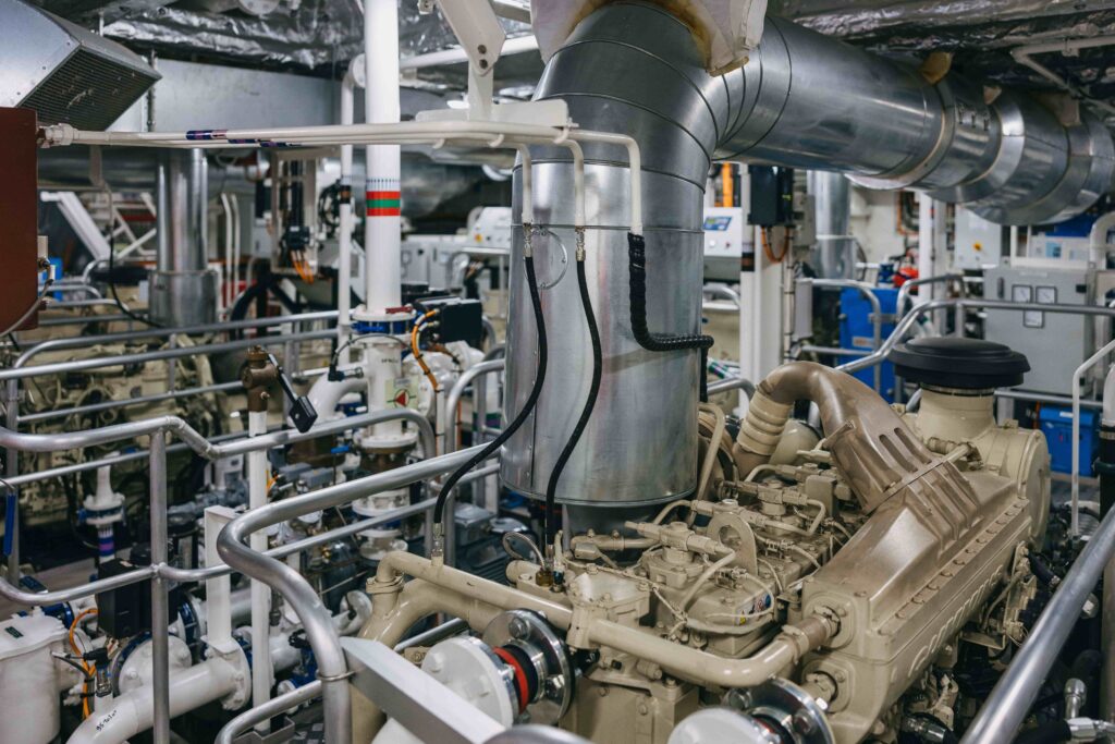 engine room on menawethan