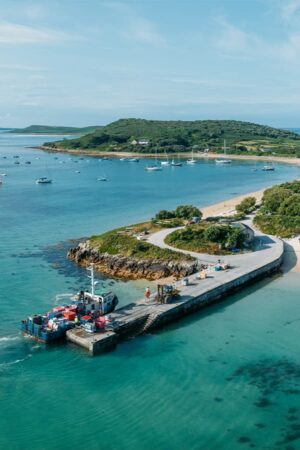 Lyonesse Lady alongside Church Quay, Bryher - Isles of Scilly