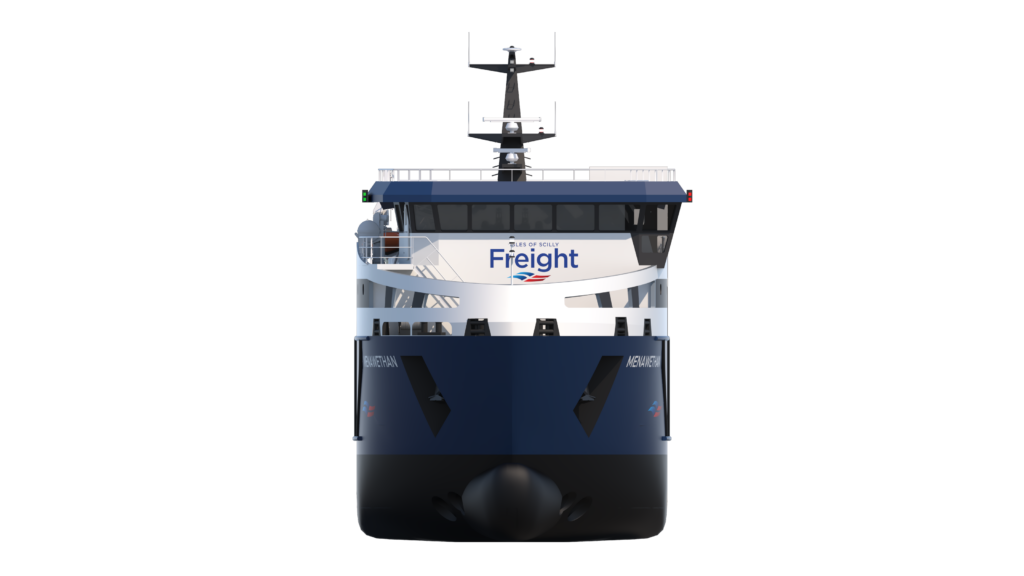 Menawethan - new freight vessel - exterior view 4 - ISOF