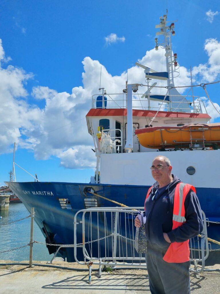 Paul Stevens standing outside Gry Maritha